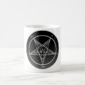 Satan BaphometのマグのNoir Sigilの教会 コーヒーマグカップ (中央)