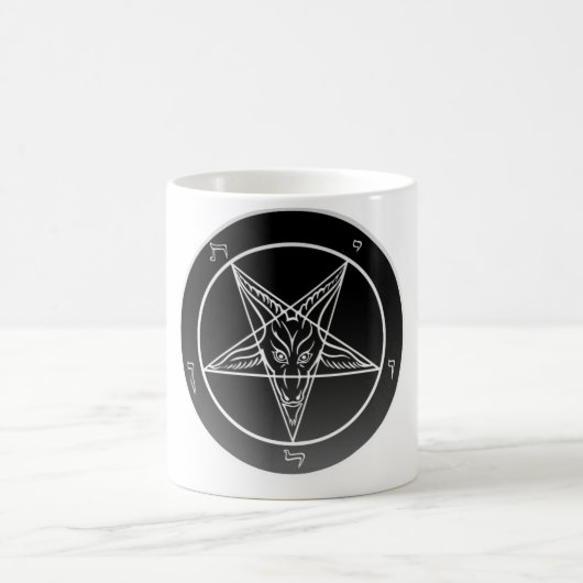 Satan BaphometのマグのNoir Sigilの教会 コーヒーマグカップ (中央)