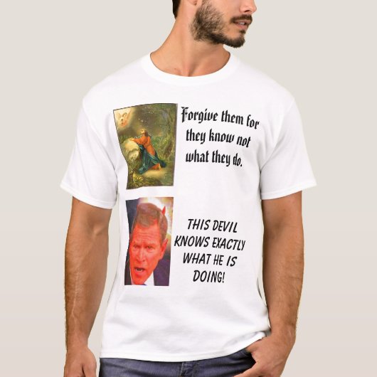 SATAN、Gethsemaneのこれの庭のキリスト… Tシャツ (正面)