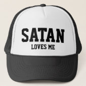Satan loves me - Cap - Truckercap - Snapback キャップ (正面)