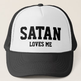 Satan loves me - Cap - Truckercap - Snapback キャップ