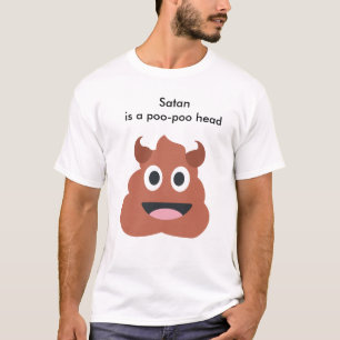 "Satan pooのpooの頭部"のTシャツです Tシャツ