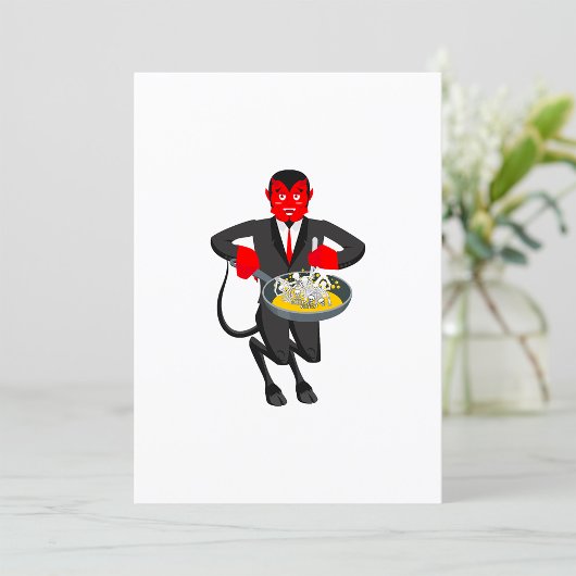 Satan Roasts Sinners Evil Invitation 招待状