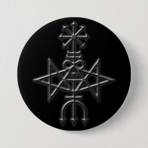 satan sigilの伝統的な教会 缶バッジ