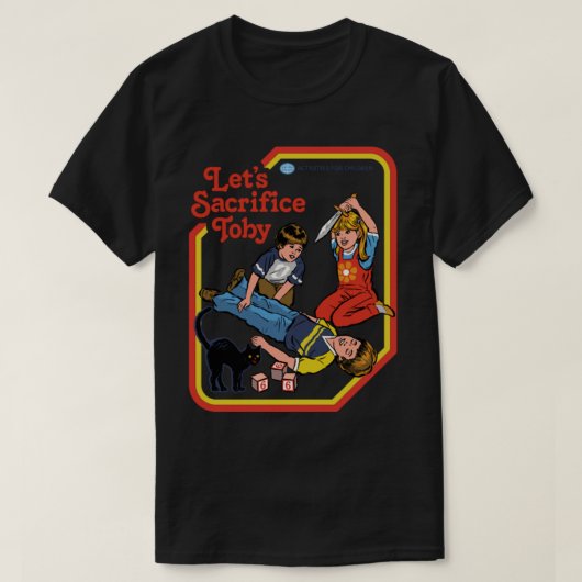 Satan T-ShirtLet's Sacrifice Toby T-Shirt_by Steve Tシャツ (デザイン正面)