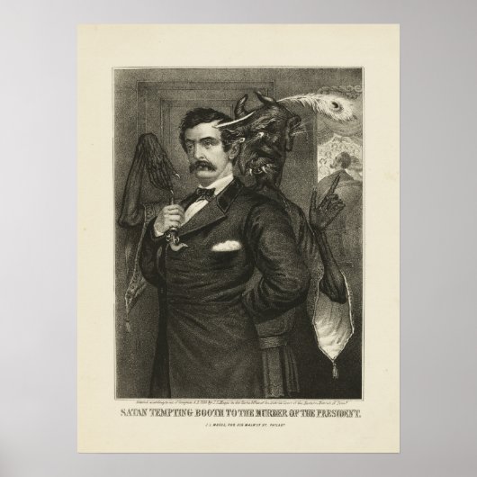 Satan tempting Booth [1865] ポスター (正面)