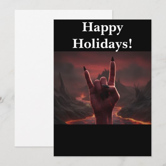 Satanic Happy Holidays シーズンカード (正面/裏面)