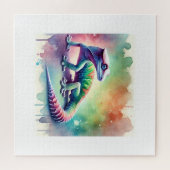 satanic leaf tailed gecko 021024AREF102 - Watercol ジグソーパズル (横)