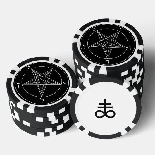 Satanic Poker Chips ポーカーチップ (積み重ね)