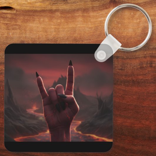 Satanic Salute キーホルダー (裏面)