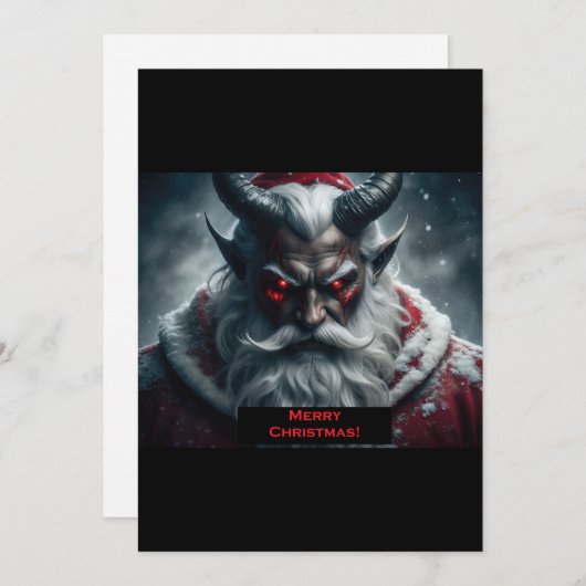 Satanic Santa シーズンカード (正面/裏面)