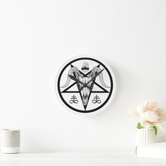 Satanic Wall Clock ラウンド壁時計 (ホーム)