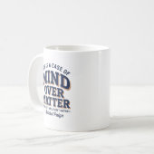 Satchel Paige "Mind Over Matter" コーヒーマグカップ (正面左)