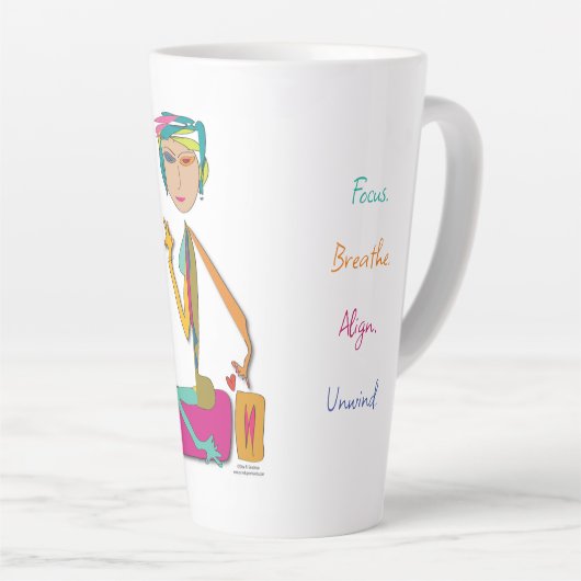 "Satchi" – ヨガマグを巻き付ける カフェラテマグ (右アングル)