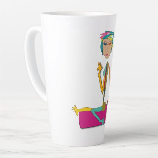 "Satchi" – ヨガマグを巻き付ける カフェラテマグ (左アングル)