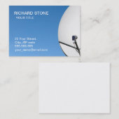 Satellite dish business card 名刺 (正面/裏面)