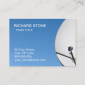Satellite dish business card 名刺 (正面)
