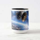 Satellite Over the Planet ツートーンマグカップ (中央)