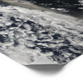 Satellite view of an ash plume ポスター (角)