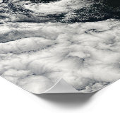 Satellite view of the Andes Mountains ポスター (角)