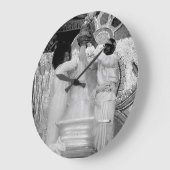 Sathya Saiのババの円形の大きい柱時計 ラージ壁時計 (傾斜)