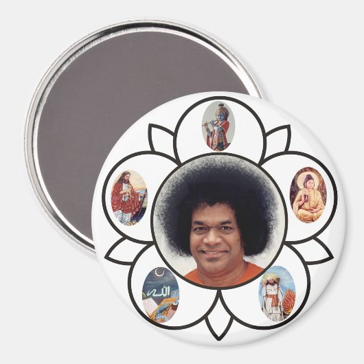 Sathya Sai BabaとSarva Darma on Magnet マグネット (正面/裏面)