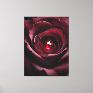 Satinheart Rouge – Gemstone Rose Canvas キャンバスプリント