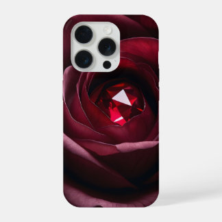Satinheart Rouge – Rose Gem Phone Case iPhone 15 Proケース