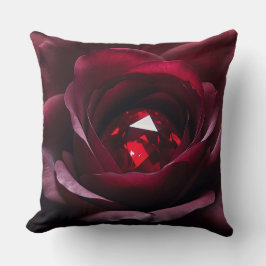 Satinheart Rouge – Ruby Rose Pillow クッション