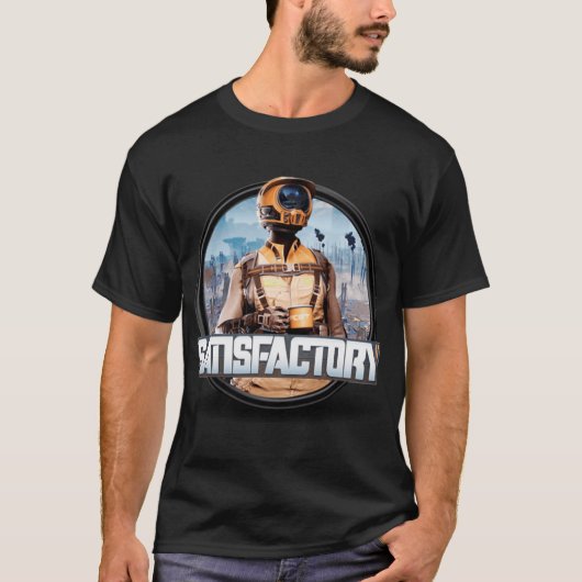 Satisfactory ゲーム ボーイ レトロ tシャツ (正面)