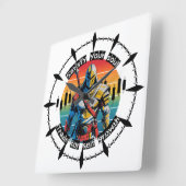 Satisfy | Trade motivation | Fantasy Design スクエア壁時計 (傾斜)