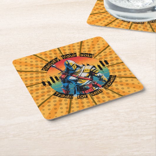 Satisfy | Trade motivation | Fantasy Design Comic スクエアペーパーコースター (アングル)