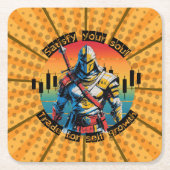 Satisfy | Trade motivation | Fantasy Design Comic スクエアペーパーコースター (正面)