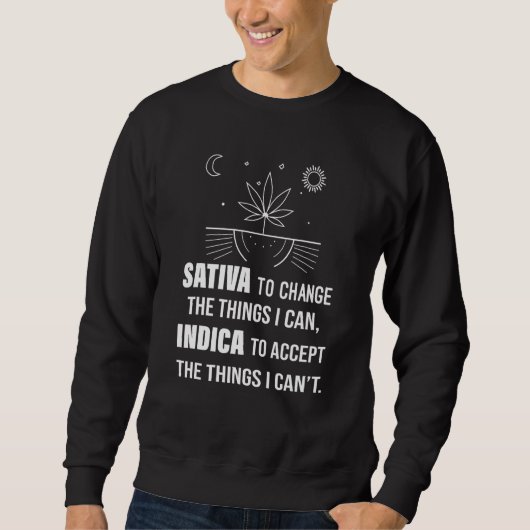 Sativa To Change Indicator私ができる事を受け入れる スウェットシャツ (正面)