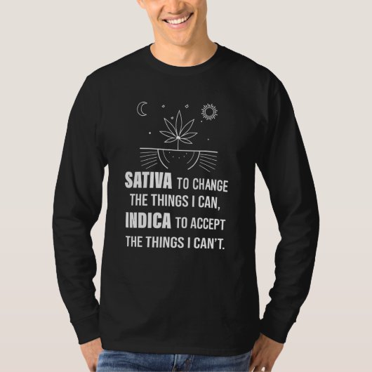 Sativa To Change Indicator私ができる事を受け入れる Tシャツ (正面)