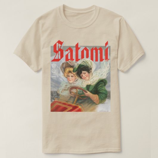 satomi モータースポーツ オートモビリティ 1906 tシャツ (デザイン正面)