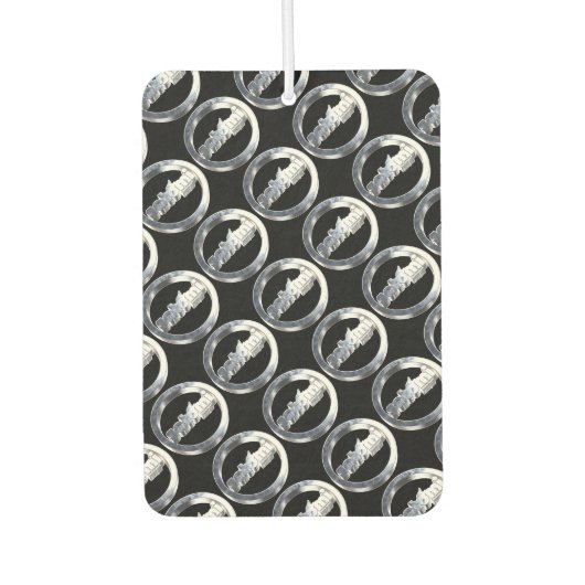 satomi motorsport chrome  カーエアーフレッシュナー (正面)