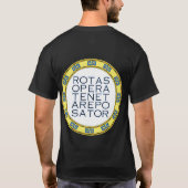 SATORスクエア神聖なパリンドロームのエンブレムTシャツ Tシャツ (裏面)