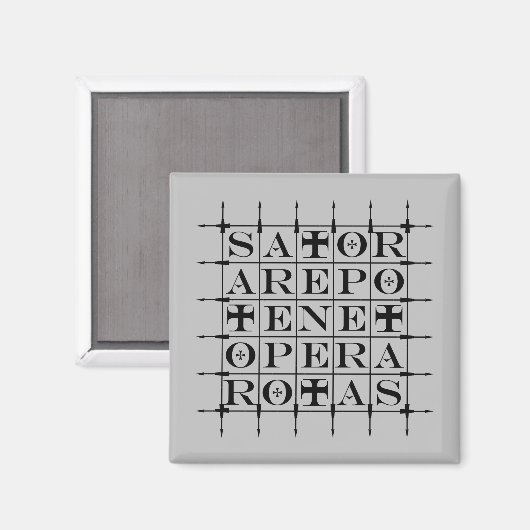 SATORスクエア[黒] マグネット (正面/裏面)