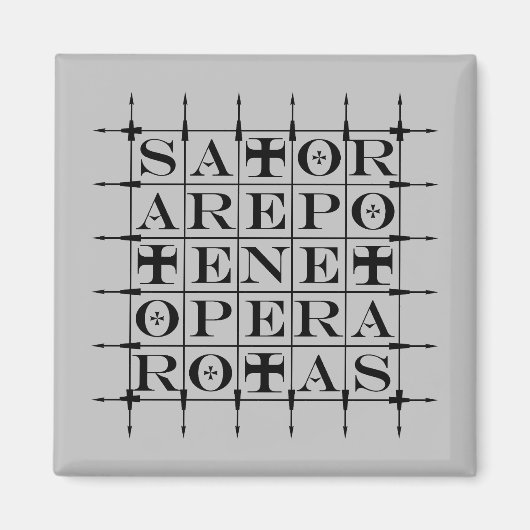 SATORスクエア[黒] マグネット (正面)