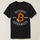 Satoshi Nakamoto, Bitcoin, Crypto Mining, DeFi BTC Tシャツ (デザイン正面)
