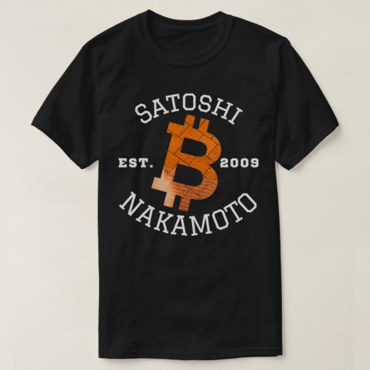 Satoshi Nakamoto, Bitcoin, Crypto Mining, DeFi BTC Tシャツ (デザイン正面)
