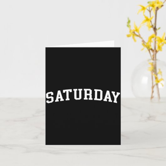 Saturday  カード (黄色い花)