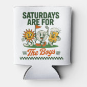 Saturdays Are For The Boys Golf Retro Golfing 缶クーラー (正面)