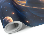 Saturn deep space premium wrap ラッピングペーパー (ロールコーナー)