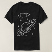 Saturn Hula Hoop Orbit Outer Rings Graphic Space G Tシャツ (デザイン正面)