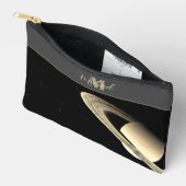 Saturn-Planet-Astronomie-Nerd-Zubehör アクセサリーポーチ (見開き)