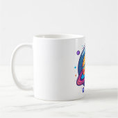 Saturn Planet Coffee Mug – Cosmic Design for Space コーヒーマグカップ (左)