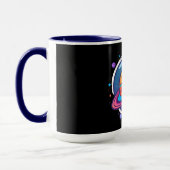 Saturn Planet Coffee Mug – Cosmic Design for Space マグカップ (左)