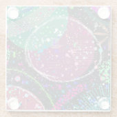 Saturn’s Rings: Maximalist Abstract Art  ガラスコースター (裏面)